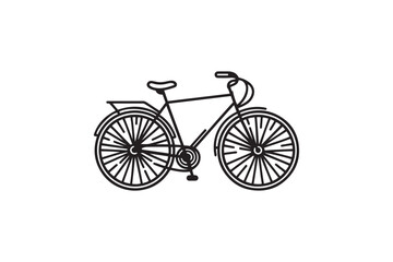 Obraz premium Bicycle vector silhouette illustration design