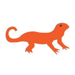 Newt Vector Flat Icon Design