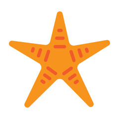 Starfish Vector Flat Icon Design