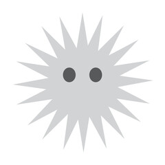 Sea Urchin Vector Flat Icon Design