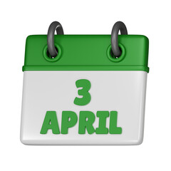3 April