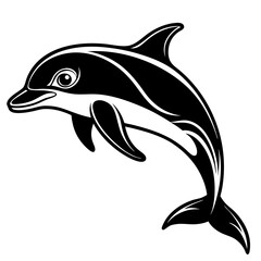 Obraz premium dolphin isolated on white background