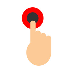 tap Vector Flat Icon Design