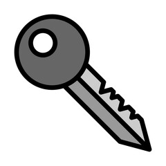 key Vector Flat Icon Design