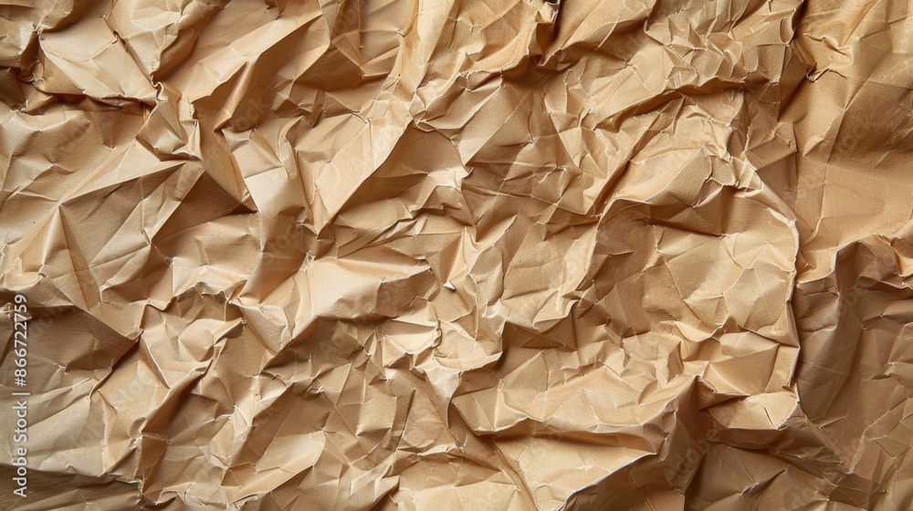 Poster a close-up shot of a piece of brown paper with texture and fibers visible
