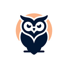 vector Owl silhouette design illustration template