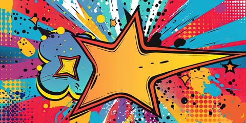 Fototapeta premium Comic abstract pop art background 