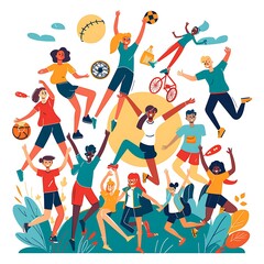 community care, social care illustrations