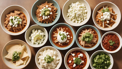 Traditional Mexican dishes. Mexican food. 