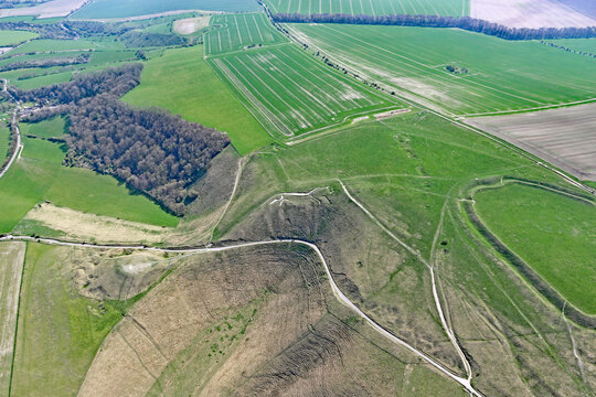  Hills of Uffington White Horse in Oxfordshire