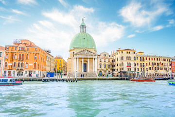 Grand Canal at day in Venice city in italy