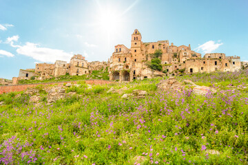 Fototapeta premium The ghost town. village of Craco, Basilicata region, Italy.
