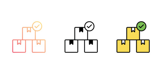 Quality Control icon design with white background stock illustration