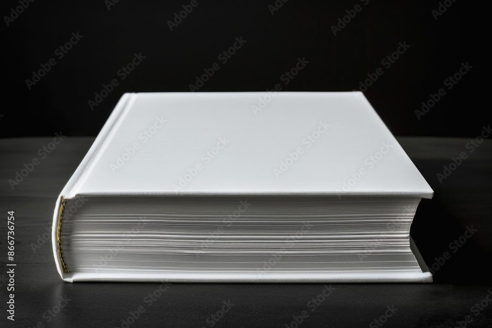 Poster a stack of white papers sitting on top of a table, suitable for use in business or office settings