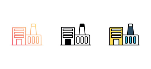 Industry icon design with white background stock illustration