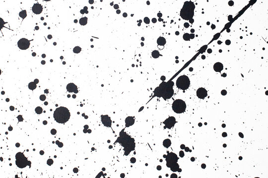 black ink splatter splash liquid paint brush texture background