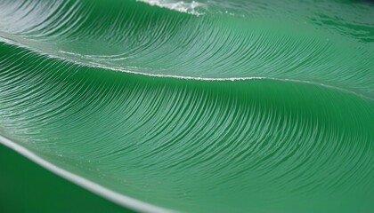 Fluid Green Abstract Design with Striped Line Elements