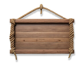 Premium wooden sign in 3D with a flawless transparent PNG background