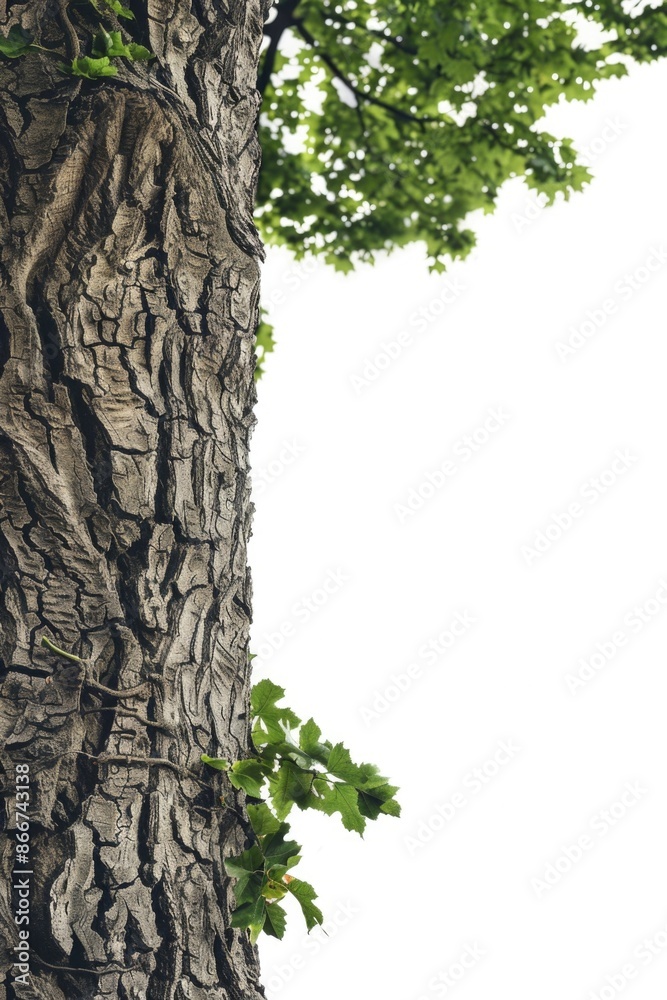 Poster A detailed view of tree trunk texture and patterns