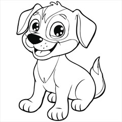 Fototapeta premium Cute Animal coloring book With kd[