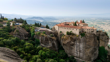 The Meteora - important rocky monasteries complex in Greece.