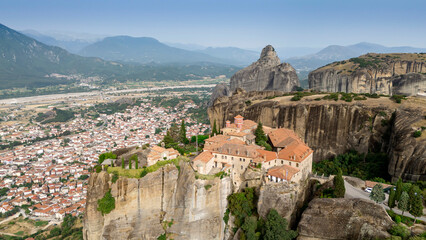 The Meteora - important rocky monasteries complex in Greece.