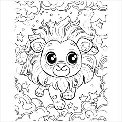 Cute Animal coloring book With kdp