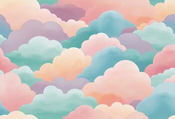 Fototapeta premium Dreamy Sky Pattern Background