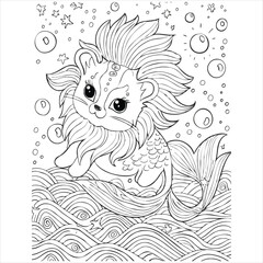 Cute Animal coloring book With kdp