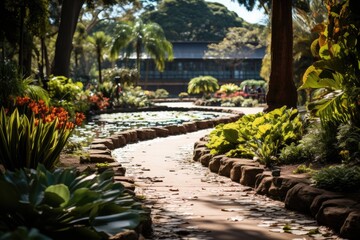 Sydney, Australia, The Royal Botanic Garden (Royal Botanic Garden), a green oasis in the city., generative IA