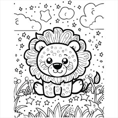 Cute Animal coloring book With kdp