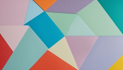 Origami-inspired 3D geometric shape with vibrant colours and intricate texture