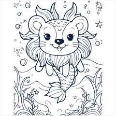 Cute Animal coloring book With kdp