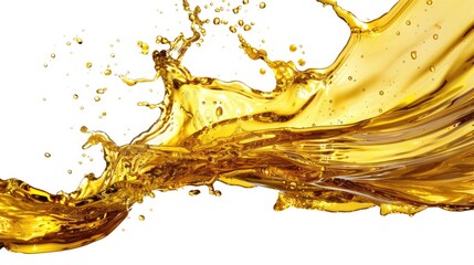 A single droplet of oil sits on a clean white surface, perfect for illustrating purity or contamination concepts