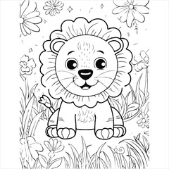 Cute Animal coloring book With kdp