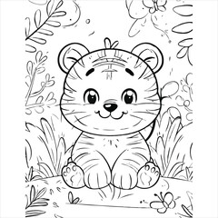 Cute Animal coloring book With kdp