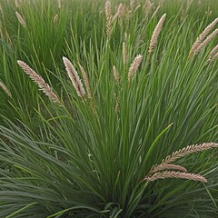 Close-up of lush green foliage in a natural jungle setting