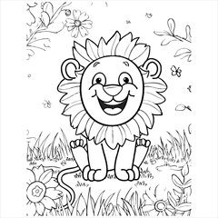 Cute Animal coloring book With kdp
