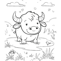 Cute Animal coloring book With kdp