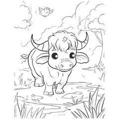 Cute Animal coloring book With kdp