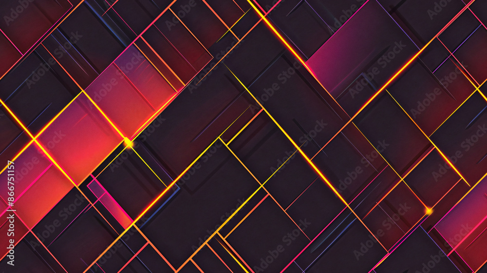 Poster contemporary and dynamic abstract backdrop featuring intersecting lines and radiant geometric shapes
