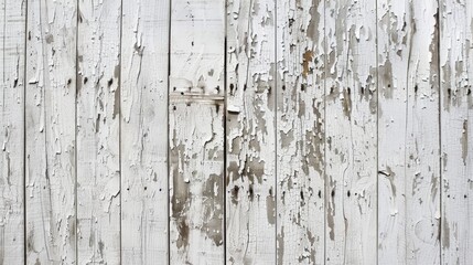 Fototapeta premium Aged white wooden background texture