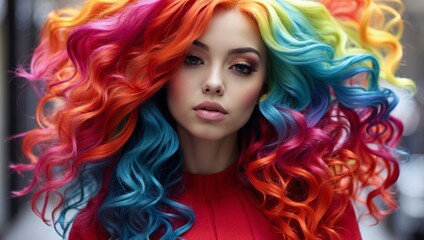Obraz premium Embracing the Diversity of Chromatic Hair Transformations