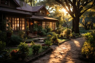 Nairobi, Kenya, the Karen neighborhood, known for its historic homes and the Karen Blixen Museum., generative IA