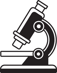 microscope illustration black and white