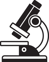 microscope illustration black and white