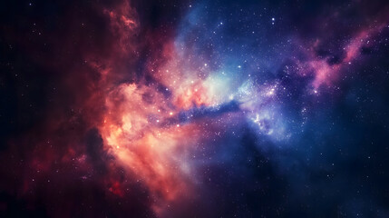 Fototapeta premium Abstract nebula background - Space galaxy design