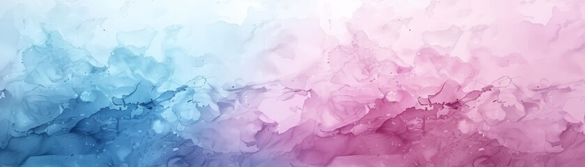 Fototapeta premium Abstract blue and pink watercolor background.