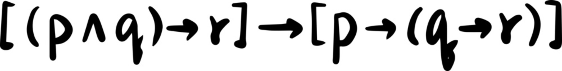 logical tautology identities law handwritten