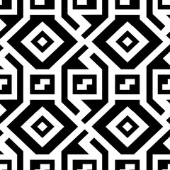Modern and stylish texture created by seamless geometric pattern of squares and lines